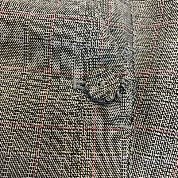 GUESS gray with pink stripe Bermuda plaid shorts size 26 - Picture 5 of 9